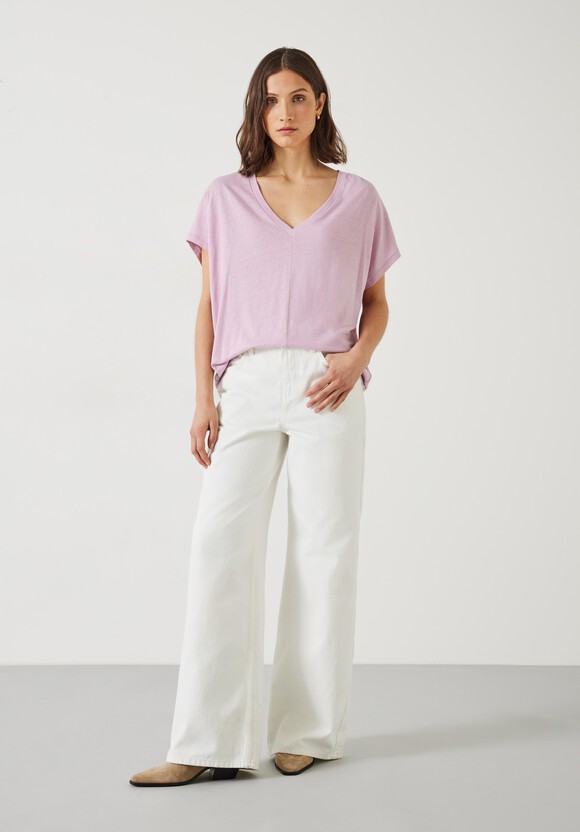 Danny Linen V-Neck T-Shirt