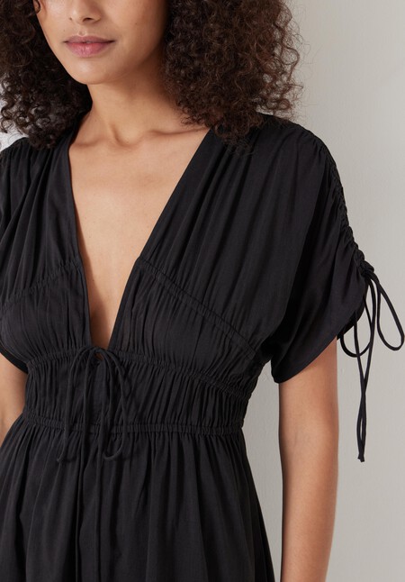 Grace Cotton Blend Mini Beach Dress