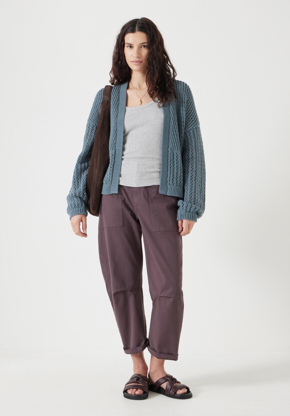 Knitted Edge to Edge Stitch Cardigan