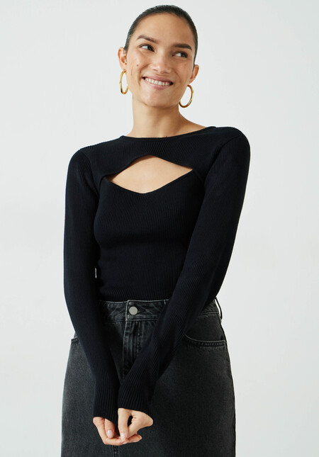 Tulah Cut Out Knitted Top