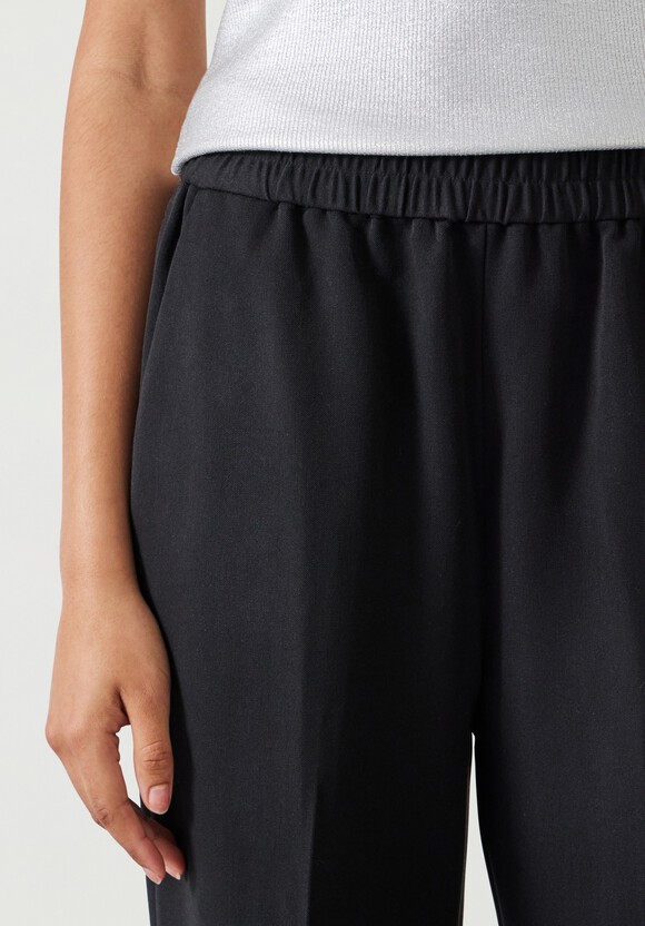 Slim Pull On Suit Trousers