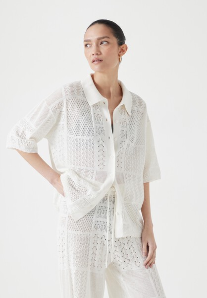 Patchwork Stitch Knitted Top