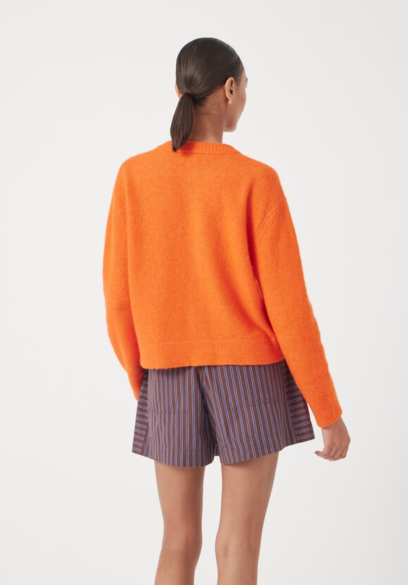 Crew Neck Boxy Cardigan