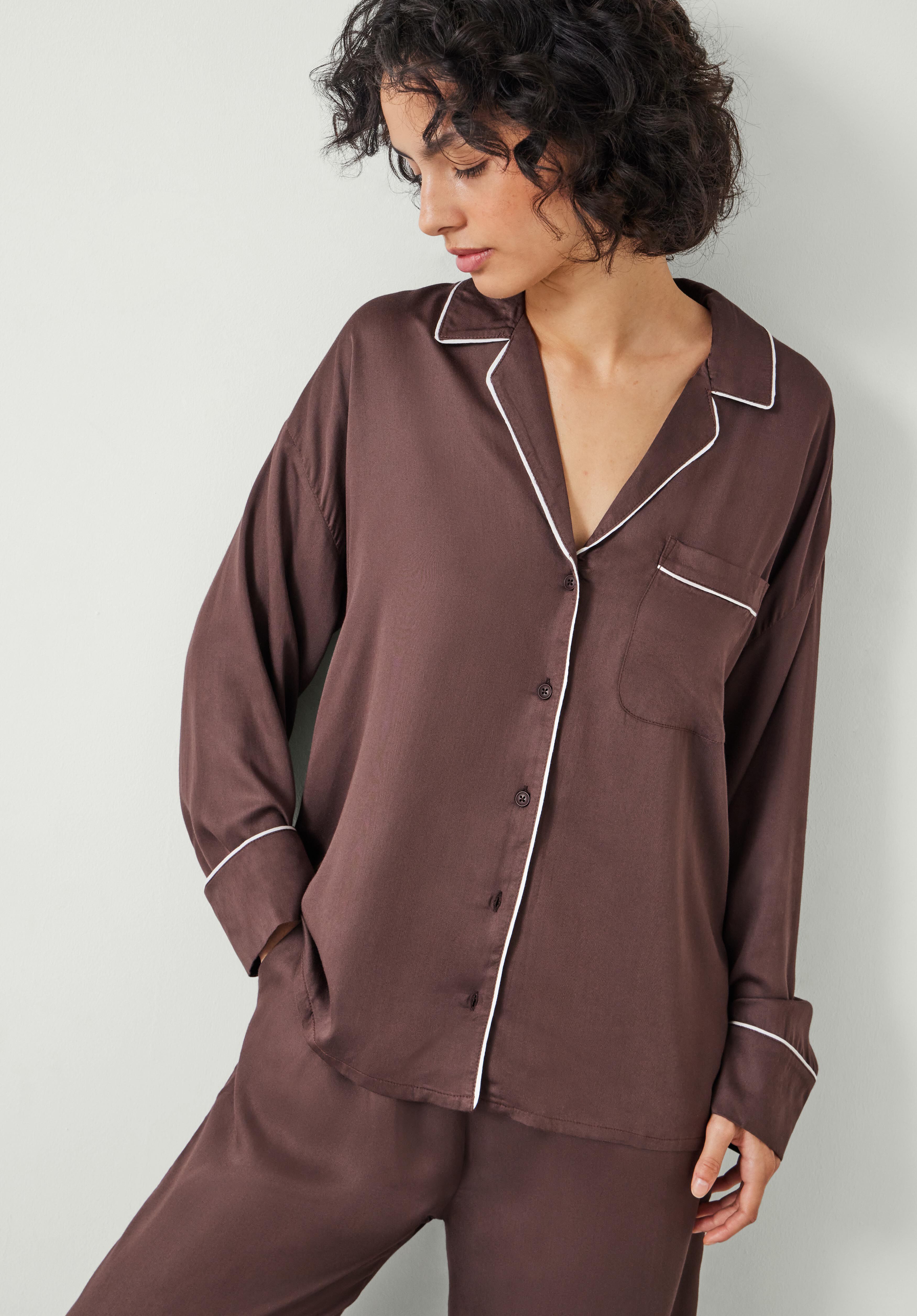 Angelina Satin Modal Pyjama Set