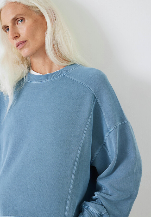 Lucy Seam Detail Sweatshirt, Windward Blue