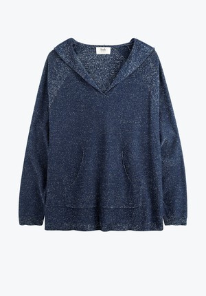 Glitter Knitted Hoodie