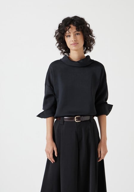 Long Sleeve Cowl Neck Top