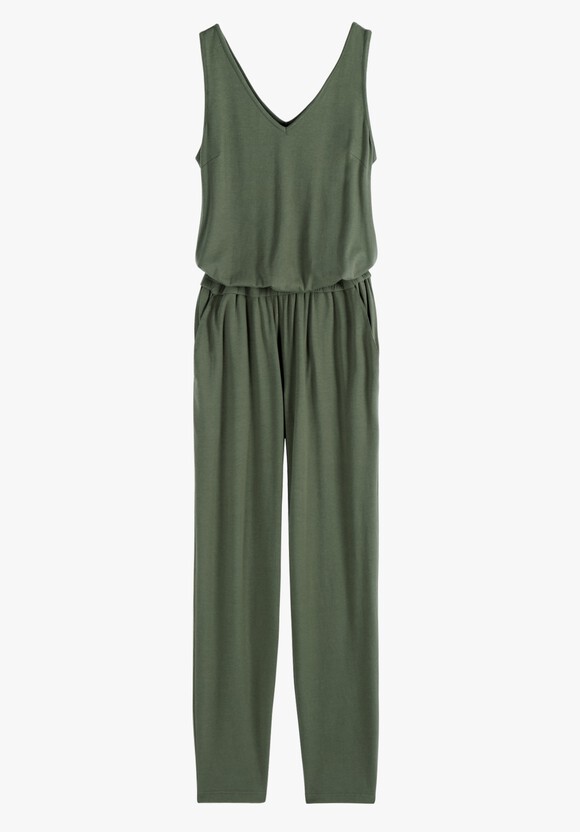 Cropped Jersey Jumpsuit