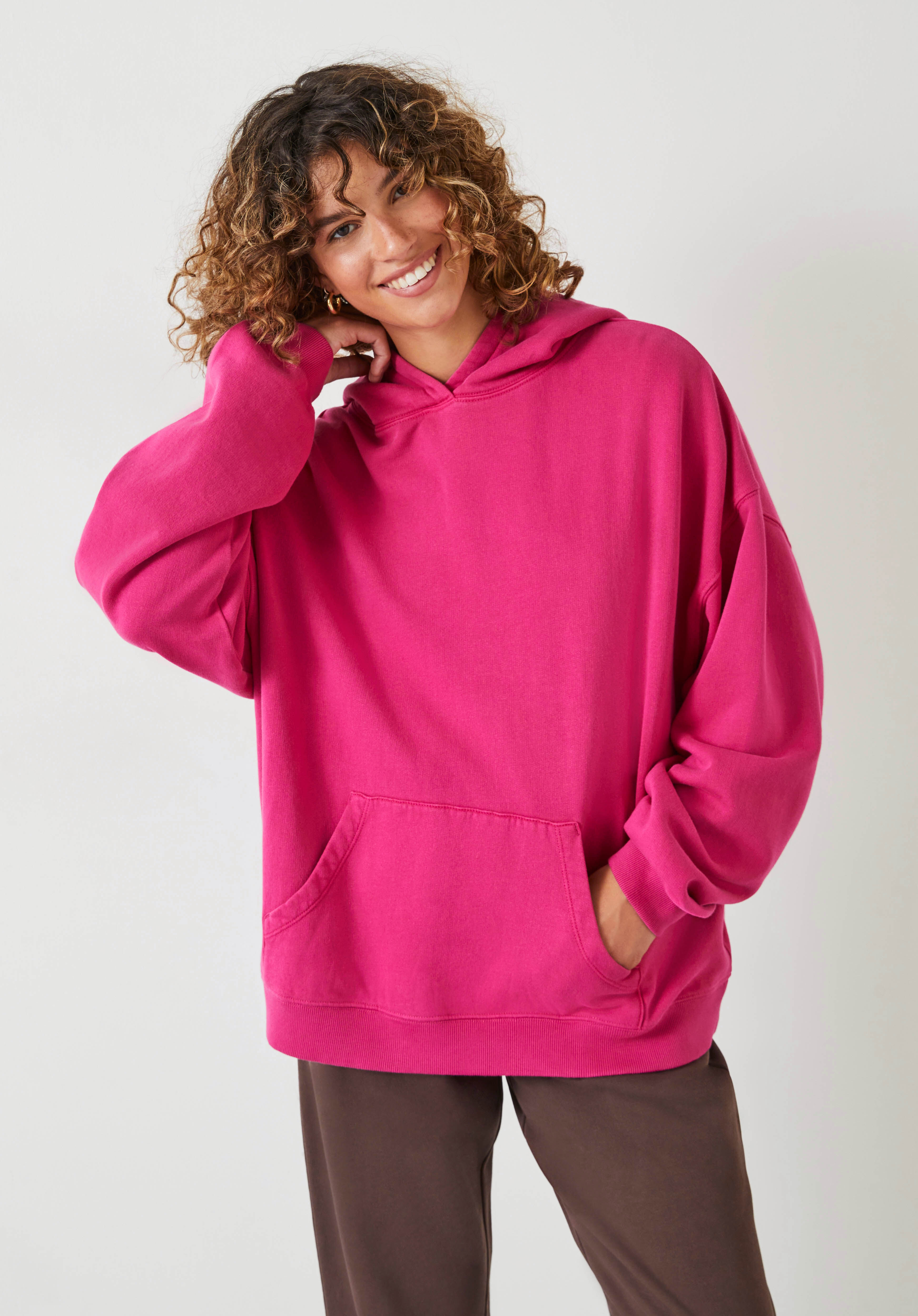 Hush pink hoodie cheap