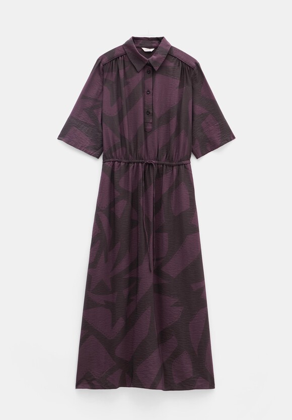 Air Flow Short Sleeve Midi Shirt Dress