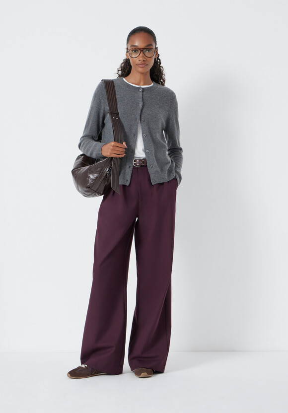Daphne Cashmere Button Through Slim Cardigan