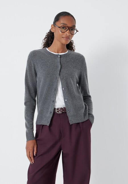 Daphne Cashmere Button Through Slim Cardigan