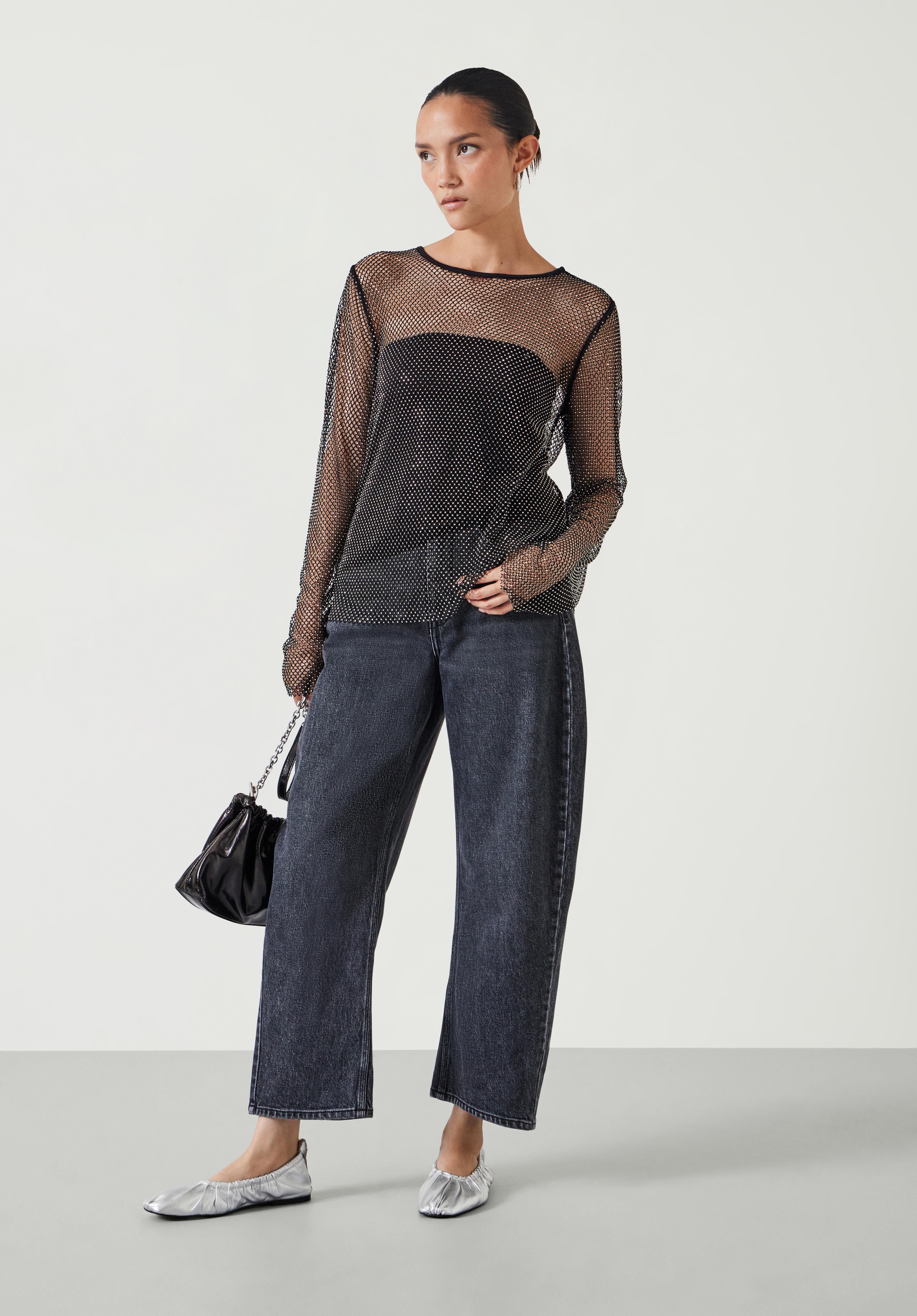 Sparkle sleeve top on sale