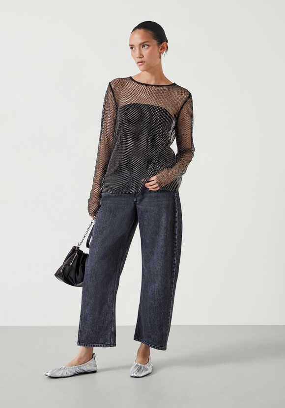 Una Sparkle Long Sleeve Top
