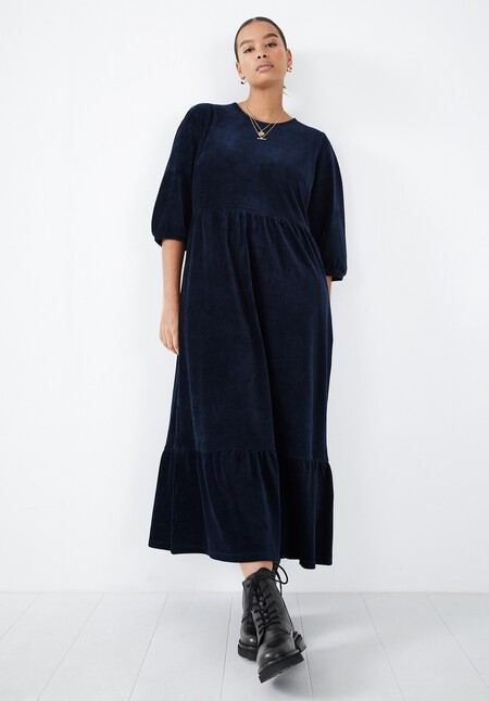 Athena Cord Jersey Dress