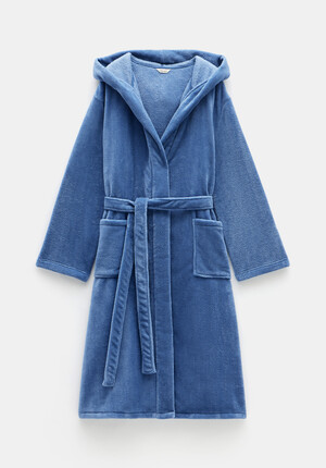 Fluffy Hooded Dressing Gown