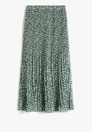 Mavis Pleated Midi Skirt