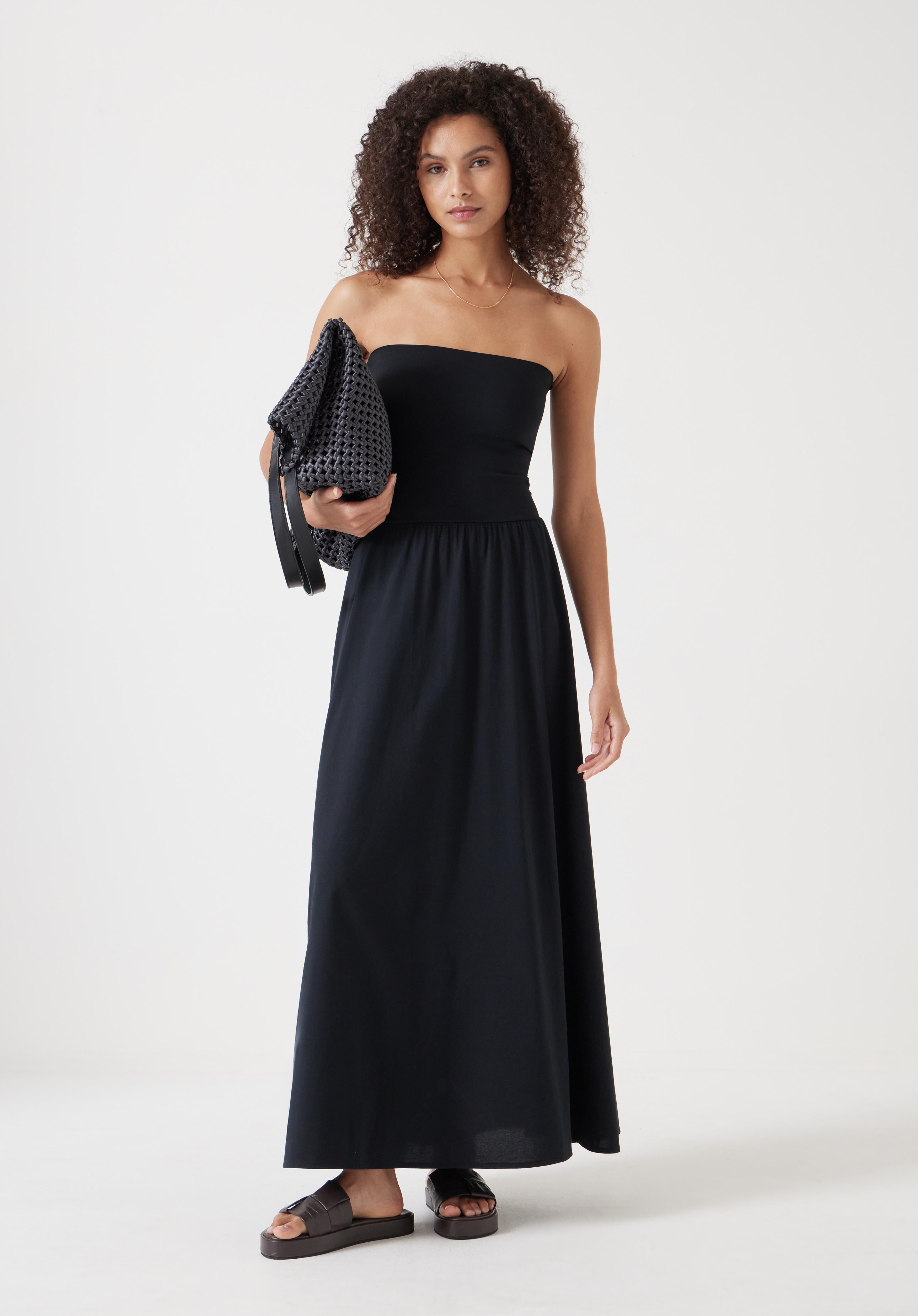 Tube Maxi Dress | Black | hush