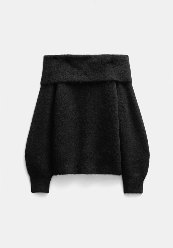 Molly Alpaca Blend Off Shoulder Jumper