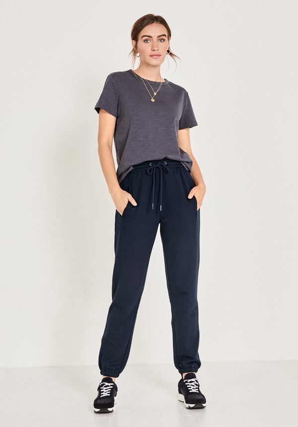 Seamed Slim-Leg Joggers