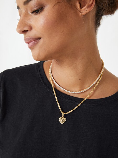 Vale Rope Chain Necklace and Charms