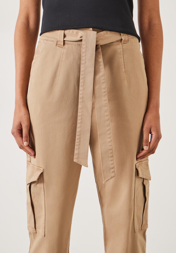 High Waist Belted Trousers