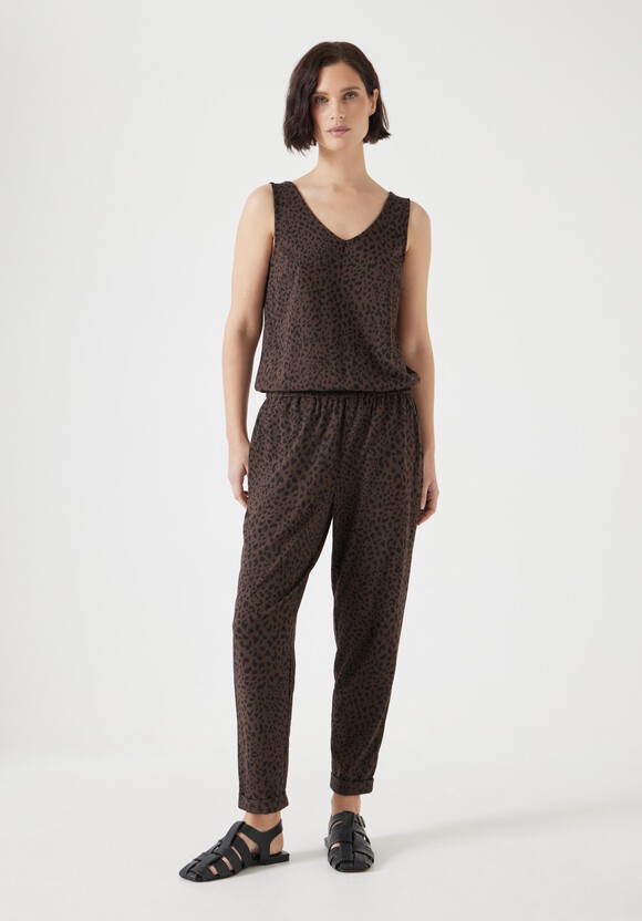 Cropped Jersey Jumpsuit