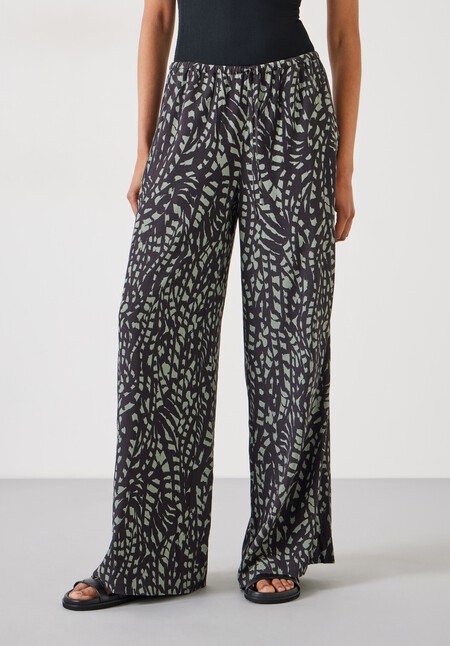 Layla Print Tie Waist Trousers