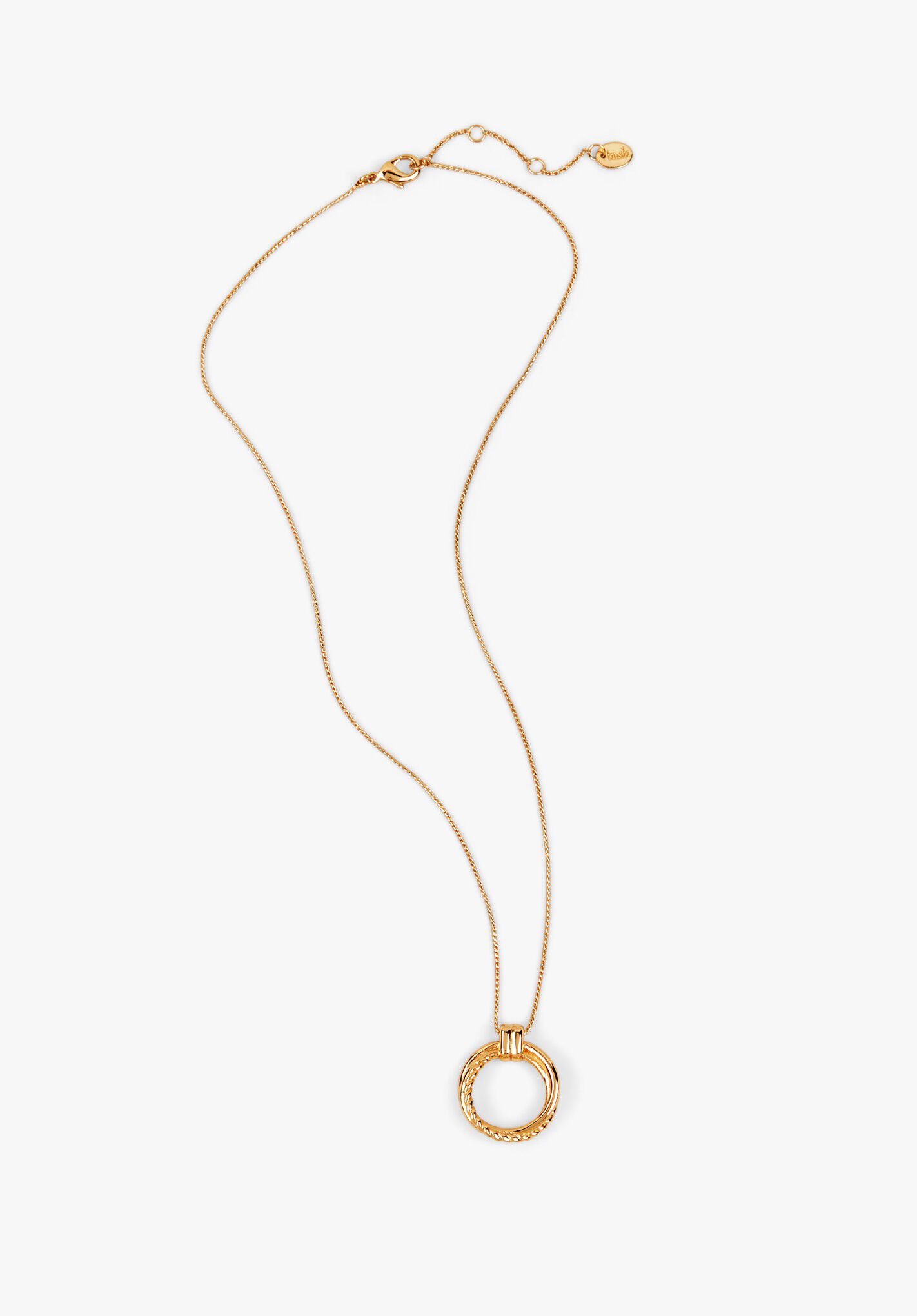 Daphne Hoop Necklace Gold hush