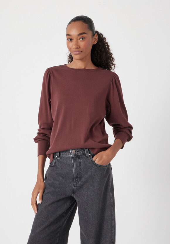 Emily Puff Sleeve Jersey Top