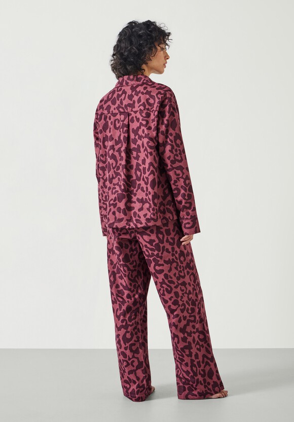 Luella Flannel Animal Print Pyjama Set