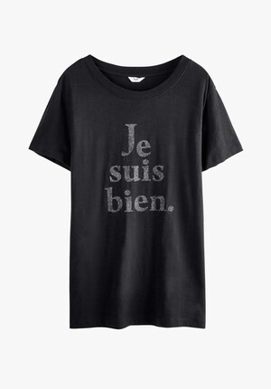 Glitter Je Suis Bien Relaxed Tee