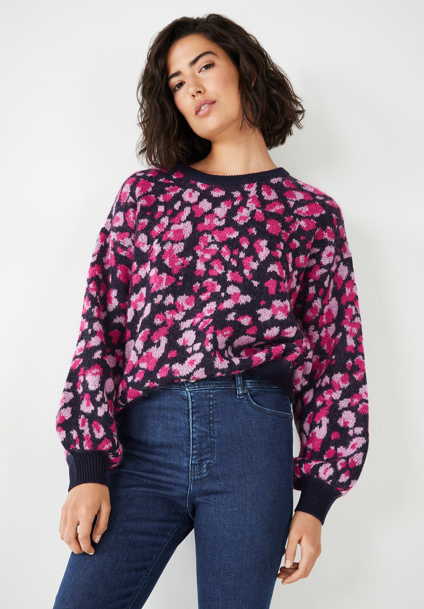 Animal Jacquard Crew Jumper