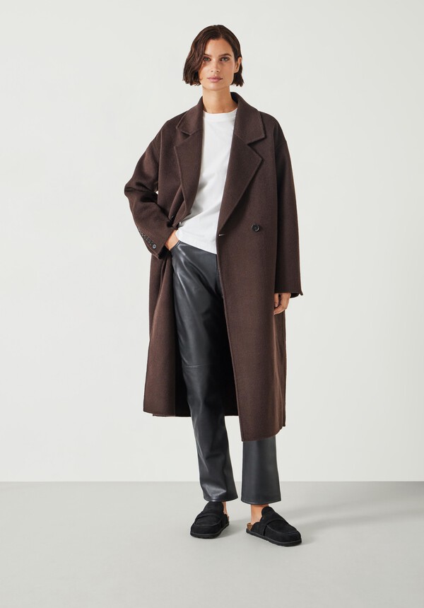 Pure Wool Double Faced Oversized Coat