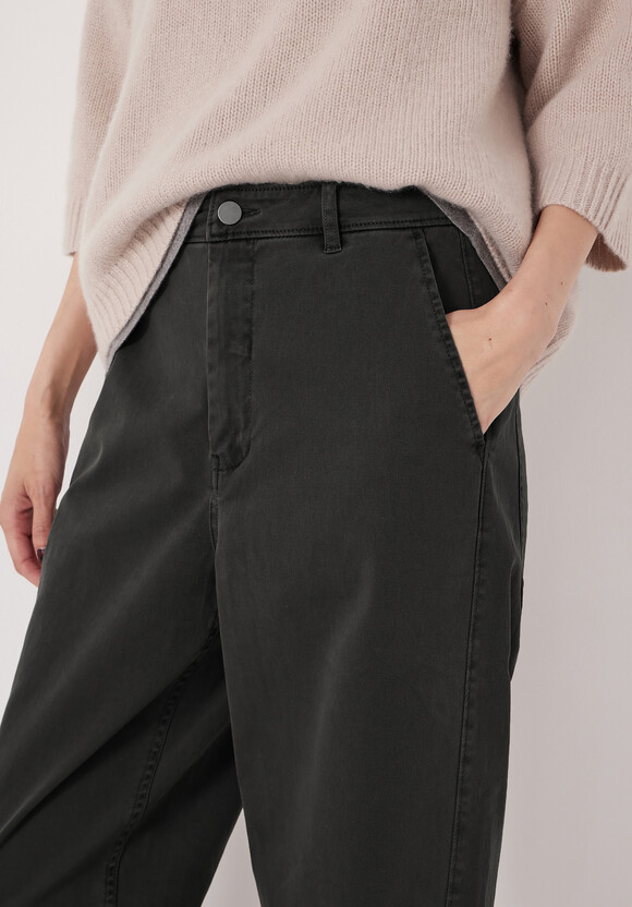 Tapered Leg Casual Trousers