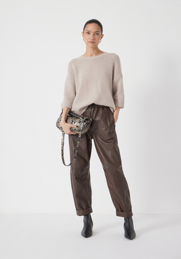 Short Sleeve Chunky Cashmere Tee