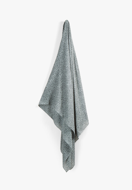 Tonal Leopard Printed Scarf