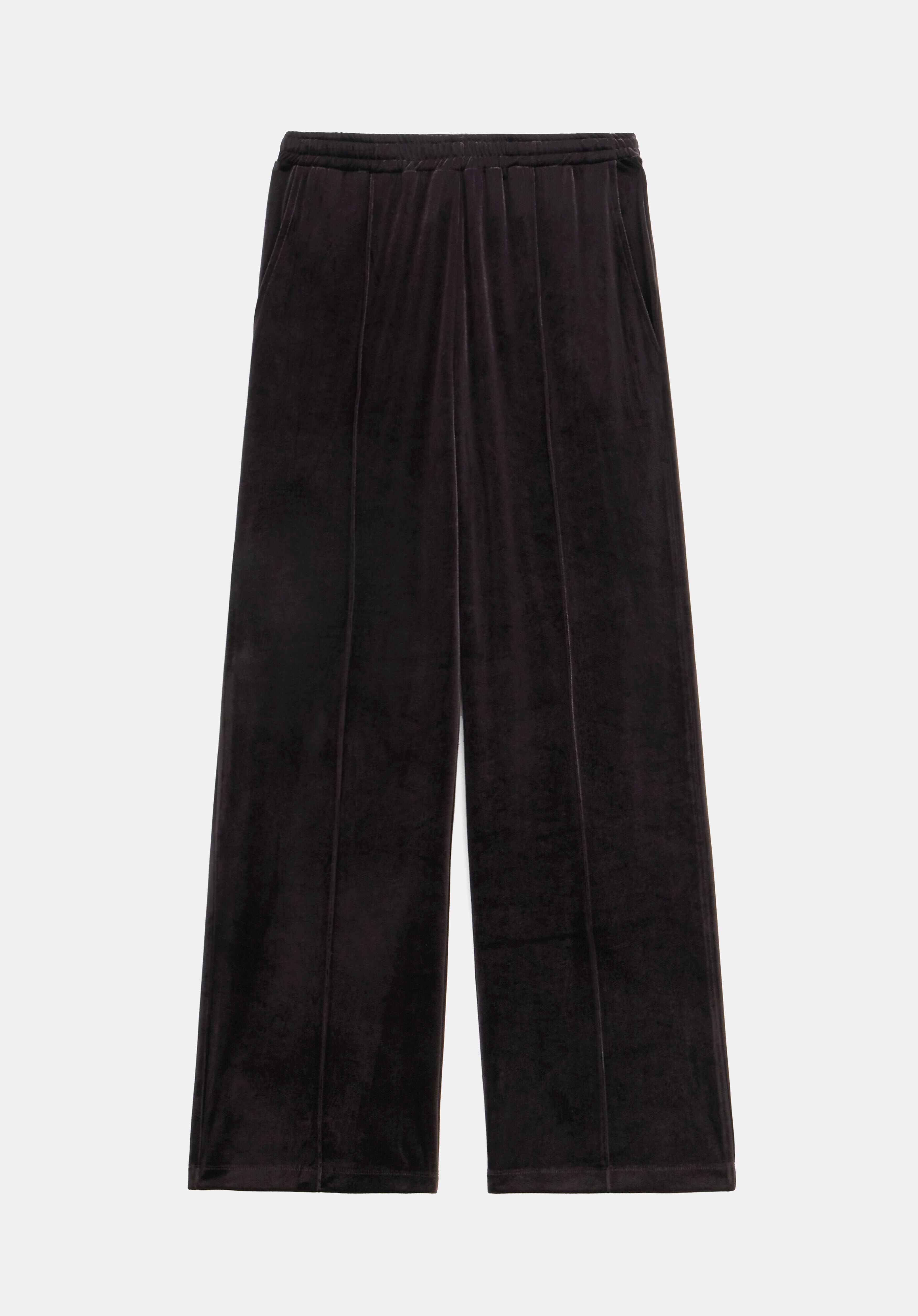 Velvet black joggers top