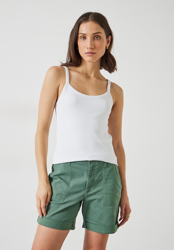 Shauna Thin Strap Ribbed Vest