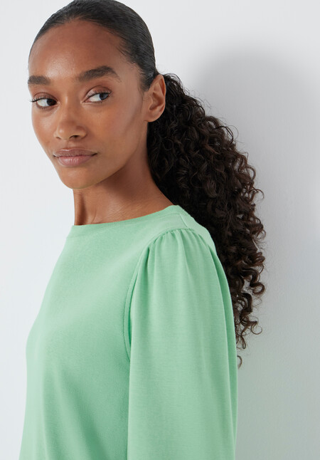 Emily Puff Sleeve Cotton Jersey Top