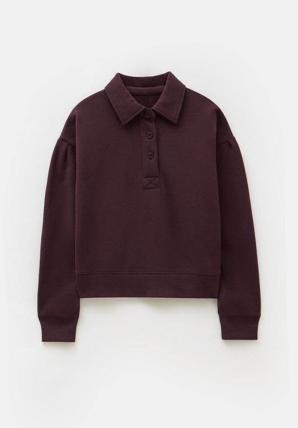 Cropped Polo Sweatshirt