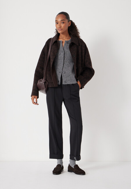 Slim Pull On Suit Trousers