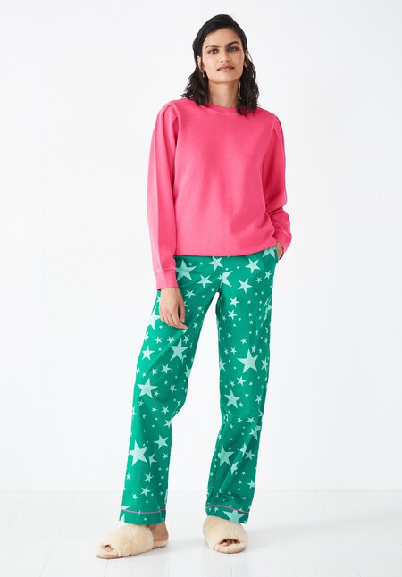 Isla Printed Cotton PJ Trousers