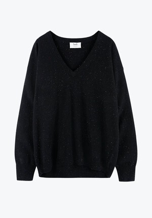 Cashmere Nep V Neck Jumper