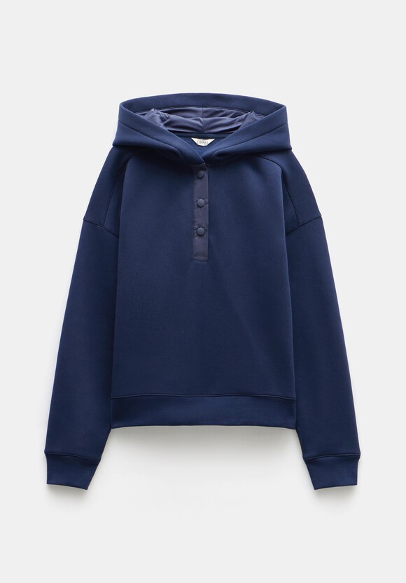 Thalia Popper Detail Clean Hoodie