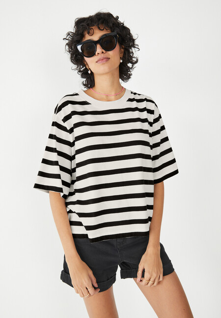 Striped Boxy T-Shirt