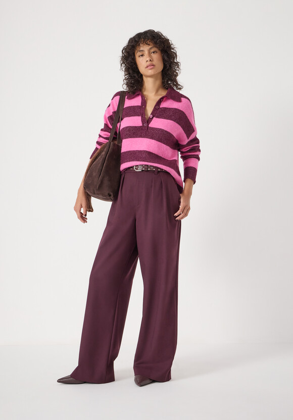 Drew Wool Blend Relaxed Rugby Jumper