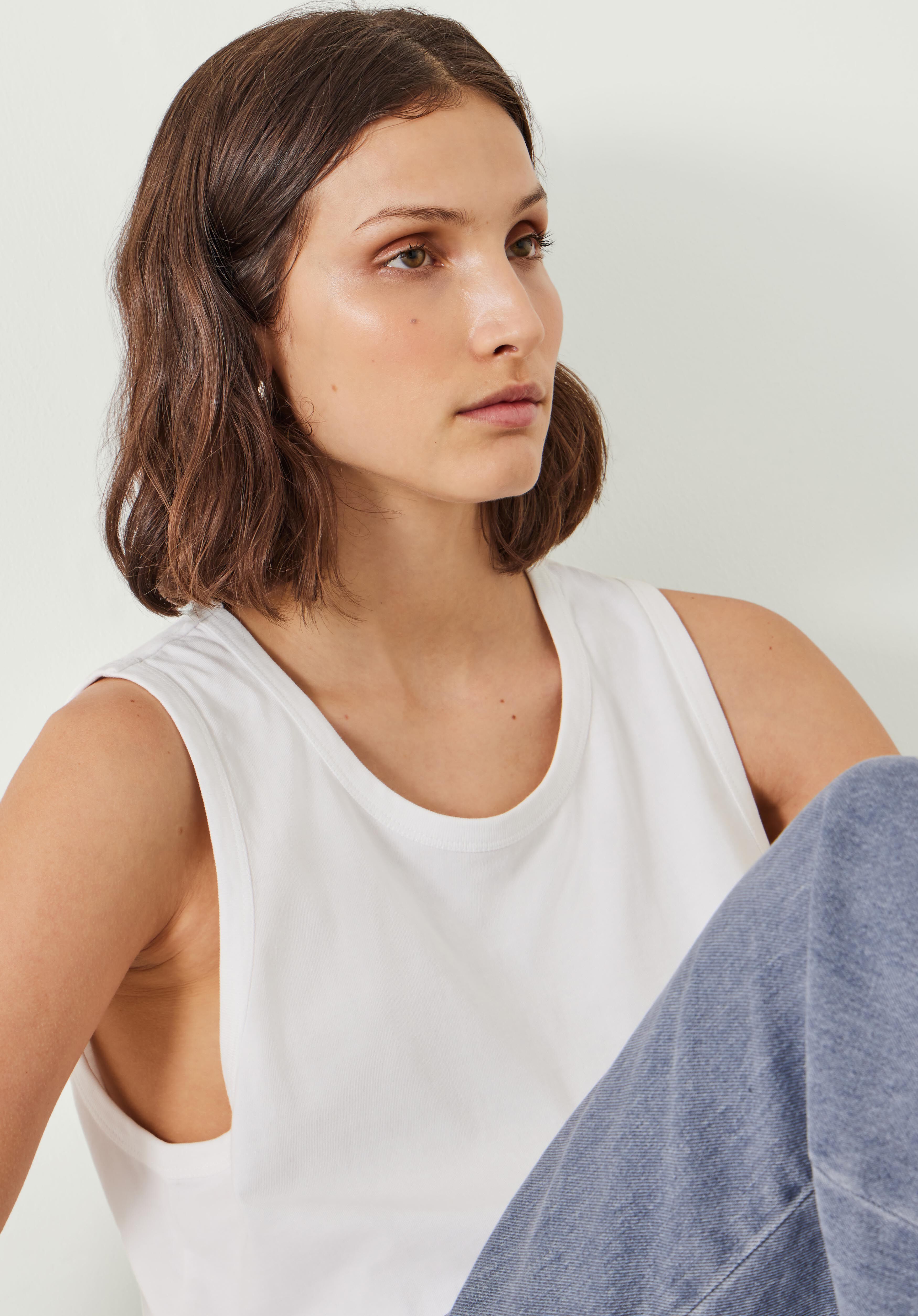 Carla Relaxed Tank Top White hush