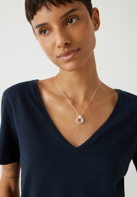 Kali Cotton Slub V-Neck T-Shirt