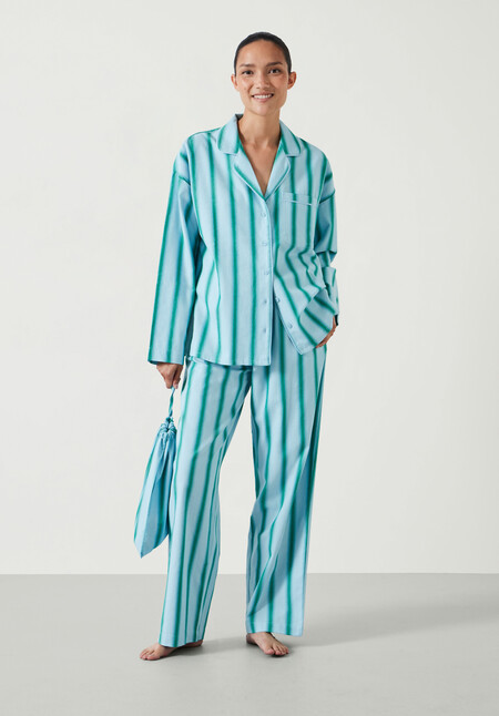 Amita Brushed Cotton Stripe Pyjamas